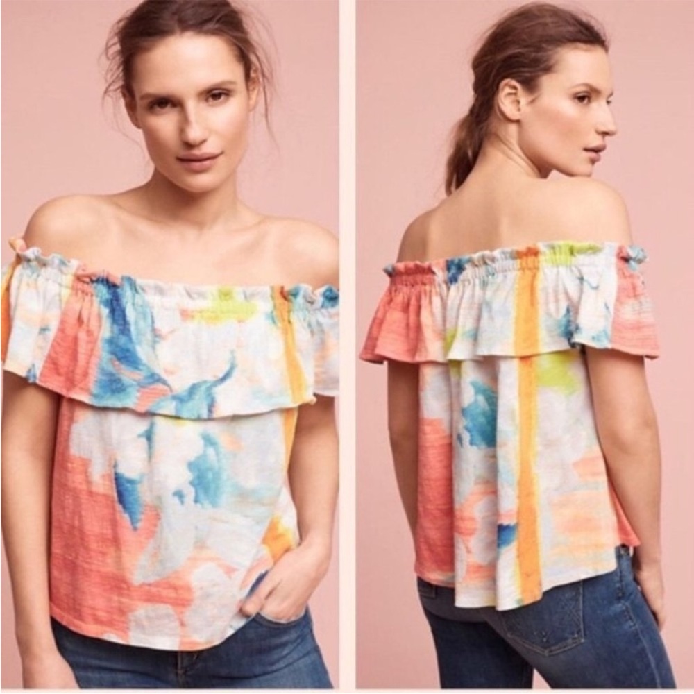 EUC Meadow Rue Multicolored Shirt from Anthropologie- Size Small